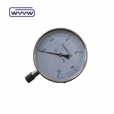 150 mm Capsule Pressure Meter Matériau de boîtier en acier noir durable pour les environnements à haute pression