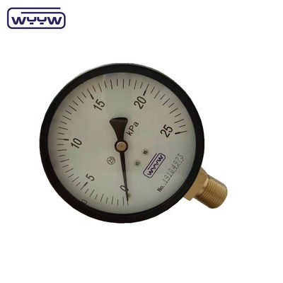 150 mm Capsule Pressure Meter Matériau de boîtier en acier noir durable pour les environnements à haute pression