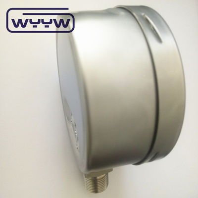Capsule de pointer noir en aluminium, jaugeur de pression 100 mm 1/2 Tailles de connexion pour les applications lourdes