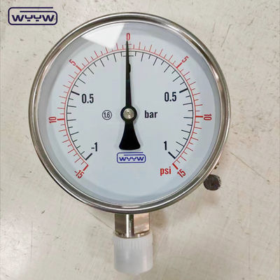 Éprouvette de pression de gaz OEM Support personnalisé pour la pression industrielle