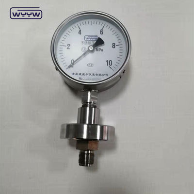 Matériau du cadran en aluminium pompe de diaphragme chimique manomètre OEM