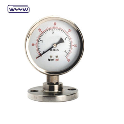 Connexion inférieure fil NPT type de diaphragme standard manomètre de pression pour un contrôle et une surveillance précis de la pression