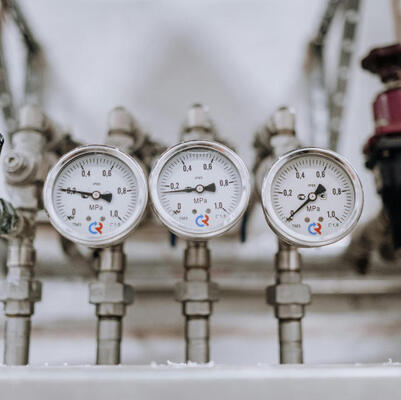 Détecteur de pression du diaphragme de taille de bride DN25 avec monture inférieure et configuration de tube de Bourdon pour applications industrielles