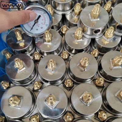 Manomètre à vide en acier inoxydable avec cadran de 60 mm et montage arrière pour applications industrielles