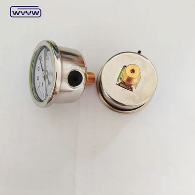 40 mm Glycérine rempli manomètre de pression 2500 kPa pour les systèmes d'extinction d'incendie