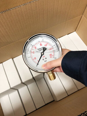 Précuteur rempli de liquide en acier inoxydable haut de gamme avec double échelle et 1,6% de précision