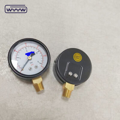 Connexion radiale 60 mm Bar Pressure Gauge Préciomètre à gaz