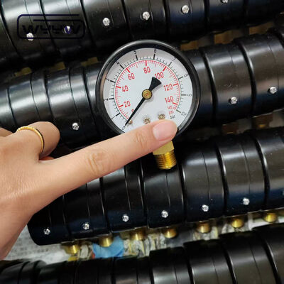 Connexion radiale 60 mm Bar Pressure Gauge Préciomètre à gaz