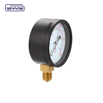 Connexion radiale 60 mm Bar Pressure Gauge Préciomètre à gaz