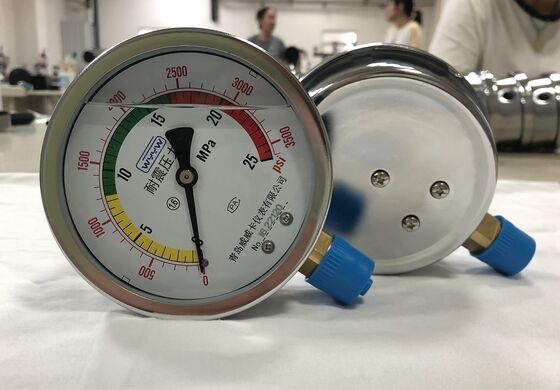 Manomètre en acier inoxydable avec support personnalisé OBM et compatibilité avec l'air, conçu pour l'industrie