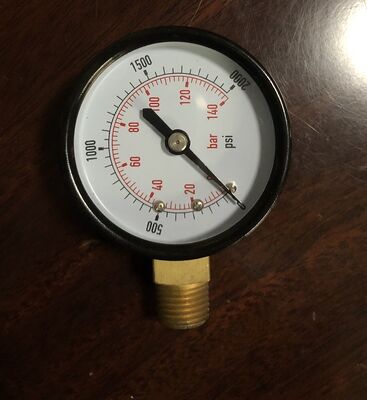 Bottom Mount Bourdon Tube Pressure Gauge with Sample Check for Reliable Gas Pressure Manometer Monitoring
